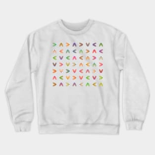 Multicolor Cardigan Corgi Face Pattern - version four Crewneck Sweatshirt